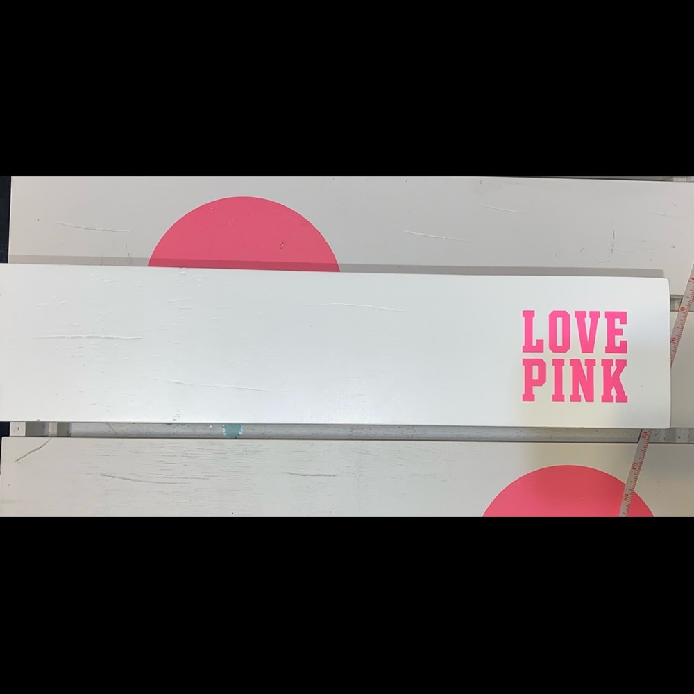 VICTORIA’S SECRET PINK STORE DISPLAY PROP WOODEN TRAY PINK DOG RARE 13”L x 7”W